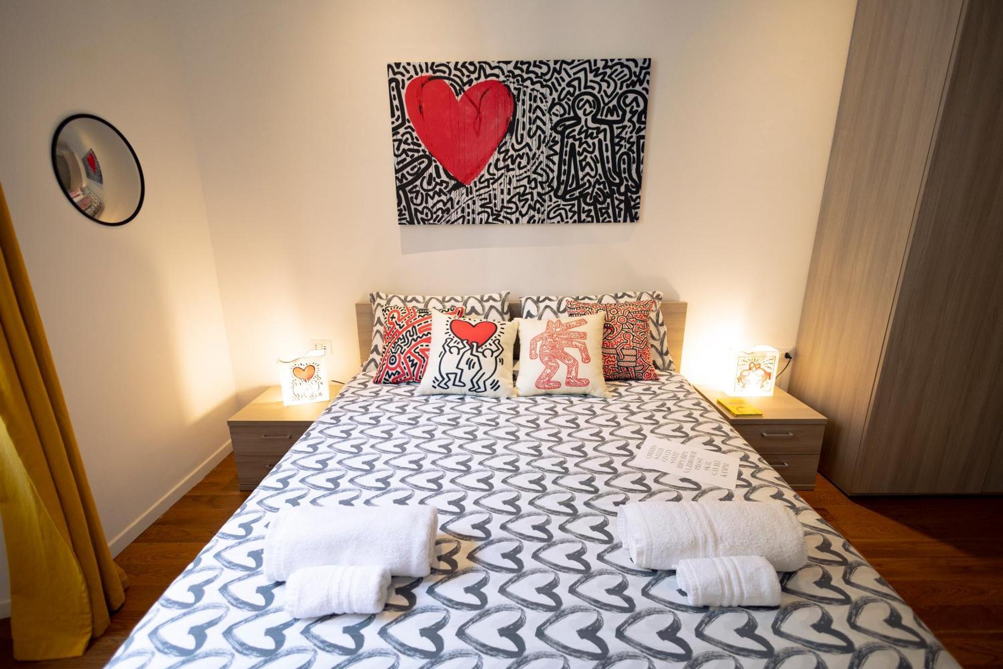 The Keith Haring Room - Private Bedroom Milán Exteriér fotografie